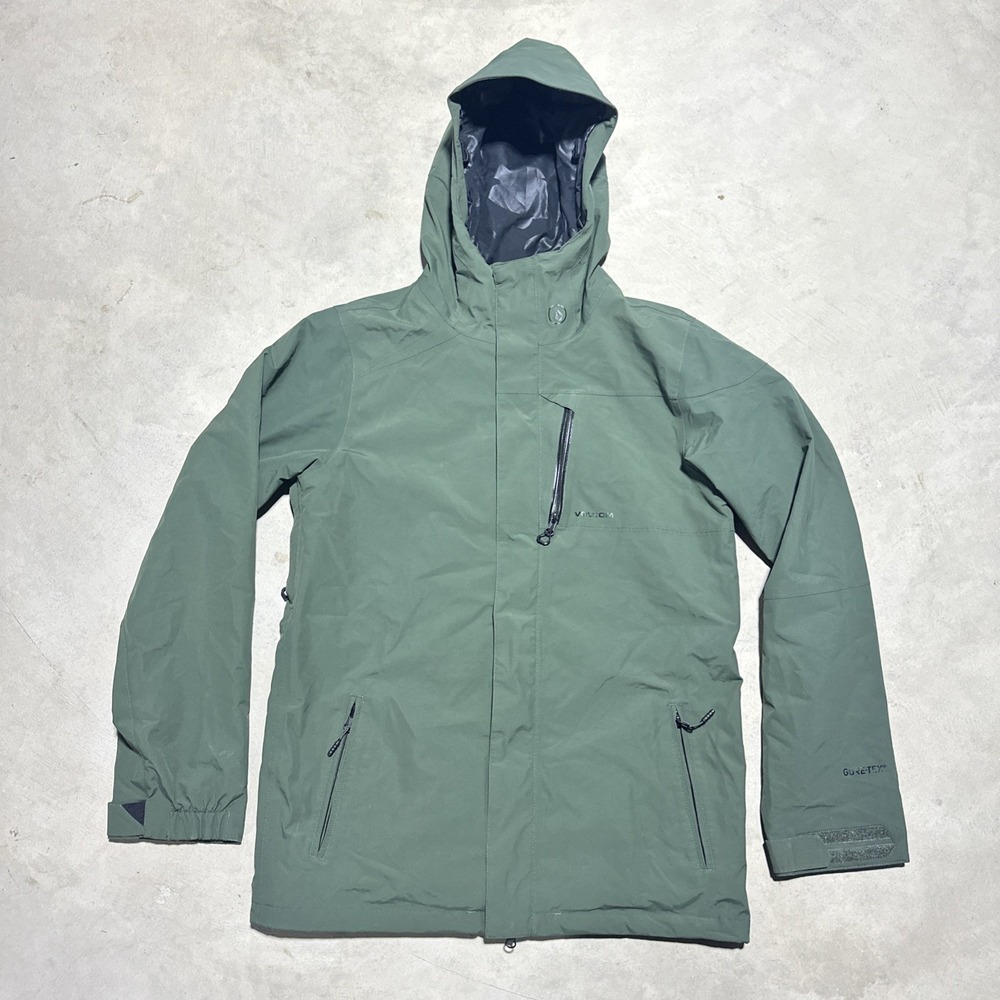 Volcom GORE-TEX Jacket Green Waterproof Windproof Men's Size Medium MINT